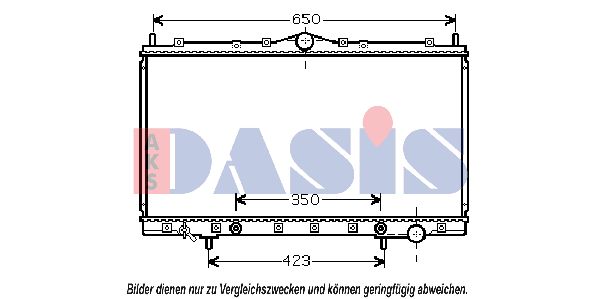 AKS DASIS Radiators, Motora dzesēšanas sistēma 140058N